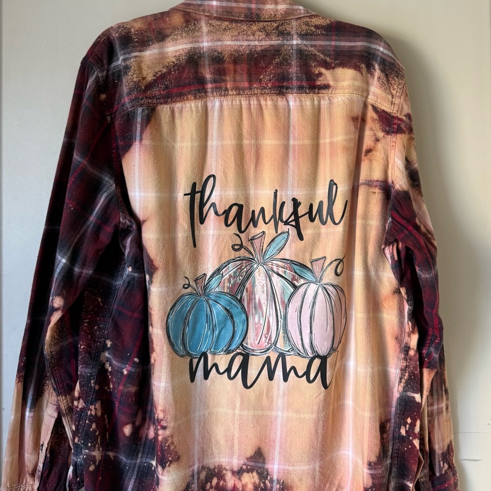 Upcycled flannel shirt for the fall!